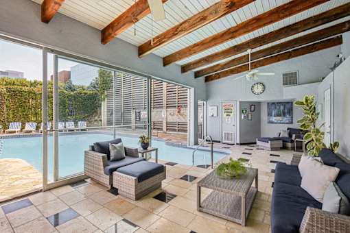 Patio with Furniture at Vista Condominiums, Kansas City, KS