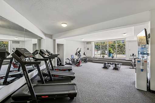 Gym with Treadmill at Vista Condominiums, Kansas City, Kansas