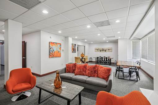 Living Room and Dining Room at Vista Condominiums, Kansas City, Kansas