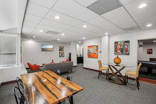 Clubhouse with Living Area at Vista Condominiums, Kansas City, KS, 66103