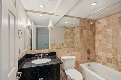 Bathroom with Bathtub at Vista Condominiums, Kansas City, Kansas
