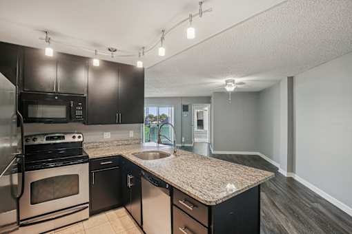 Modern Kitchen at Vista Condominiums, Kansas City, Kansas