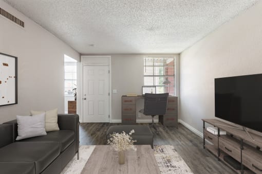 furnished living room, Timberfalls Apartments