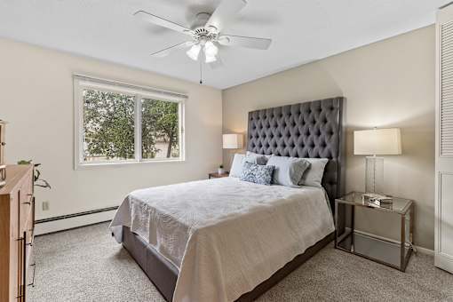 bedroom with bed and window