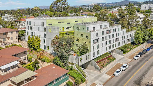 exterior view of village lofts
