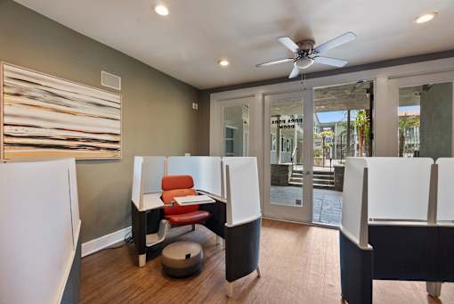 Study pods at Tahitian