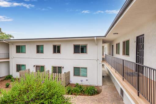 Exterior view of Riviera Apartments