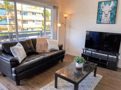 Living room with TV