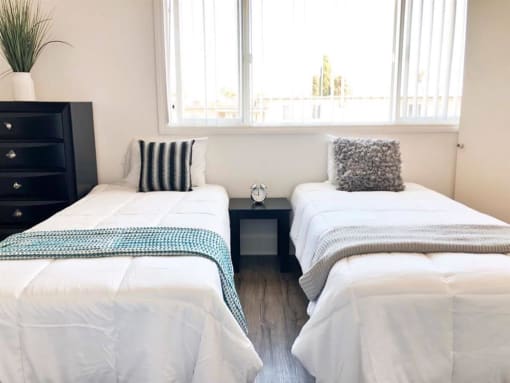 bedroom at the wave