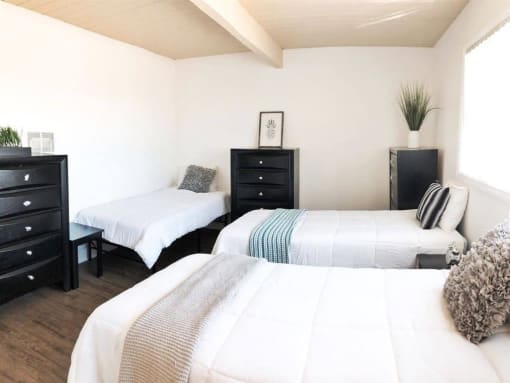 bedroom at the wave