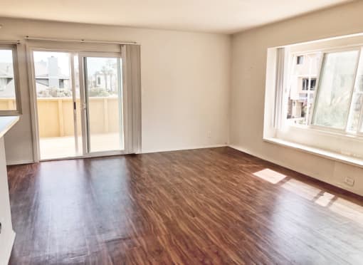 living room with door to patio