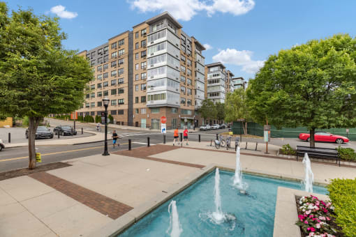 Fountain at RiversEdge, Weehawken, NJ, 07086