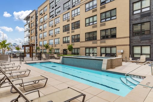Pool at RiversEdge, Weehawken