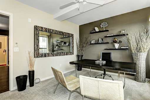 Home office at RiversEdge, Weehawken, NJ, 07086
