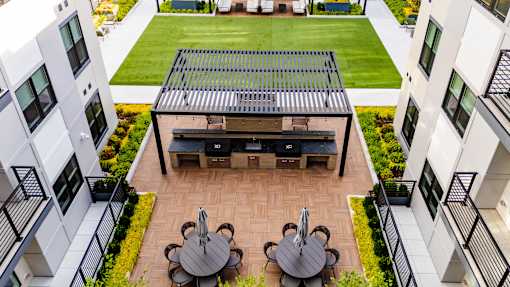 Outdoor patio at The Lawrence, Parsippany, New Jersey