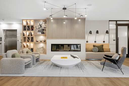 Living room at The Lawrence, Parsippany
