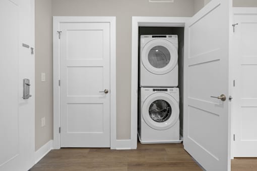 Laundry room at The Lawrence, Parsippany