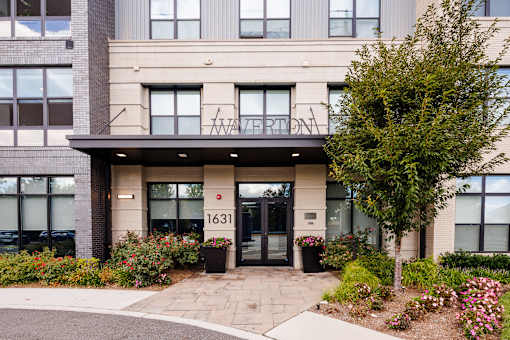 Front of building at The Waverton, Secaucus