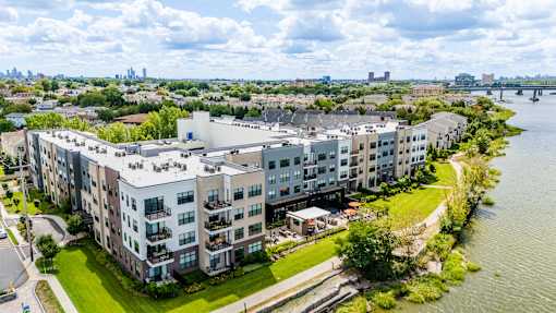 Aerial view of building at The Waverton, Secaucus