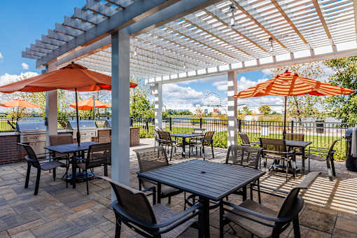 Covered patio at The Waverton, New Jersey