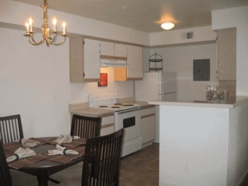 Spacious Kitchen at Boulder Creek Apartments, Sun Valley Nevada  