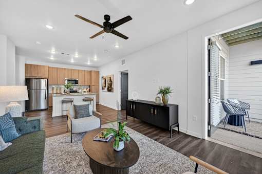 Spacious Living Room at The Landing at Lemay Apartments, Fort Collins, CO