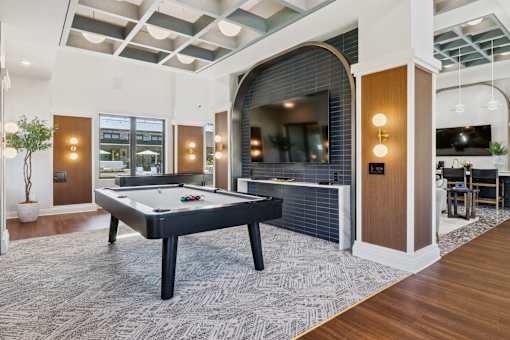 Clubhouse With Billiards Table at The Liliana Apartment Homes, Pooler, Georgia