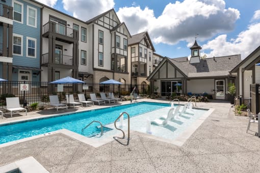 Pool With Sundecks at Oakbrook Townhomes, Franklin, Tennessee