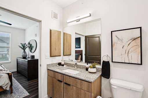 Bathroom at The Pullman Luxury Apartments, Atlanta, Georgia
