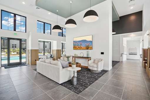 Clubroom at The Pullman Luxury Apartments, Atlanta, Georgia
