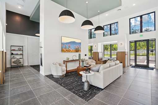 Community Clubroom at The Pullman Luxury Apartments, Georgia