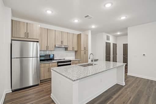 Kitchen Countertop at The Pullman Luxury Apartments, Georgia, 30349