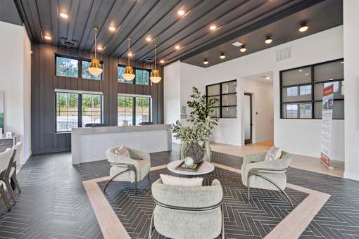 Reception And Lobby at The Pullman Luxury Apartments, Atlanta, GA