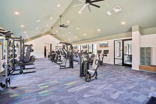 Fitness Studio at The Pullman Luxury Apartments, Atlanta, Georgia