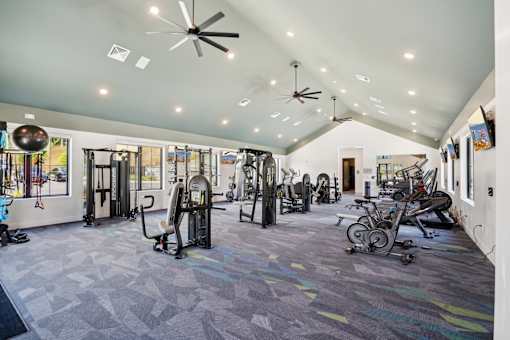 Modern Fitness Center at The Pullman Luxury Apartments, Georgia, 30349
