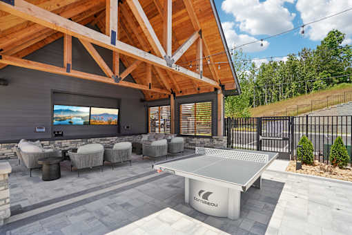 Entertainment Lounge at The Pullman Luxury Apartments, Atlanta, Georgia