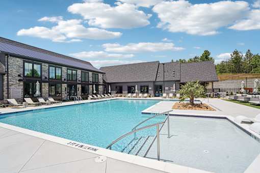 Pool at The Pullman Luxury Apartments, Atlanta, GA, 30349