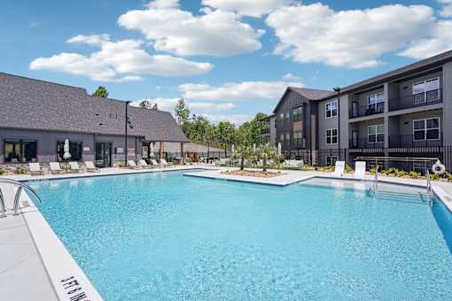 Sparkling Pool at The Pullman Luxury Apartments, Atlanta, Georgia