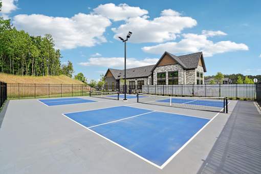 Tennis Court at The Pullman Luxury Apartments, Atlanta, 30349