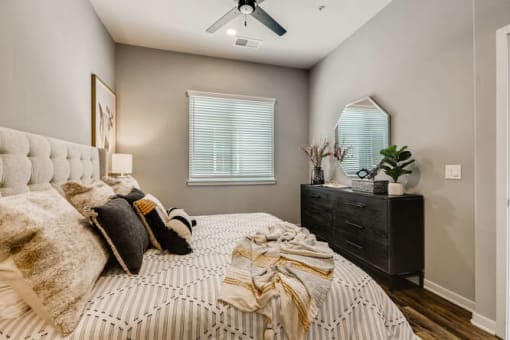 Bedroom With Ceiling Fan at Grandstone at Sunrise, Peoria, AZ