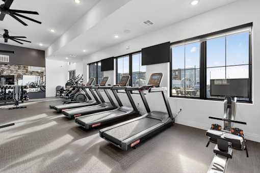 Fitness Center at Switch Luxury Apartments, Colorado, 80921