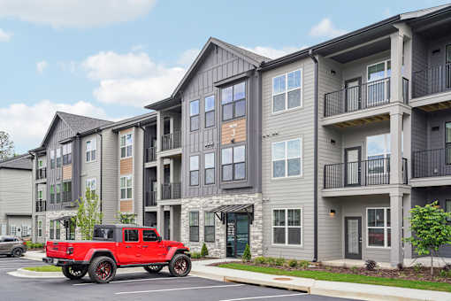 Parking Area at The Pullman Luxury Apartments, Atlanta, GA