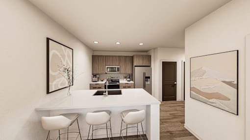 Dining Area at Heritage on Hover Apartments, Longmont, CO, 80503