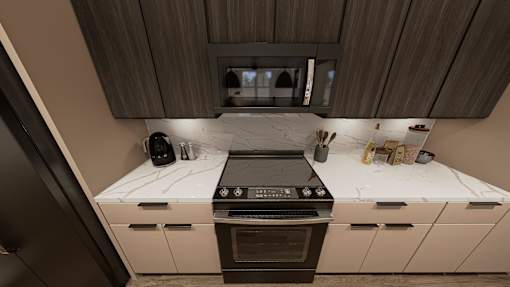 Gourmet Kitchen at Heritage on Hover Apartments, Longmont, Colorado