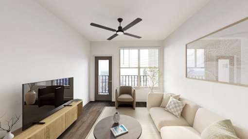 Modern Living Room at The Liliana Apartment Homes, Georgia