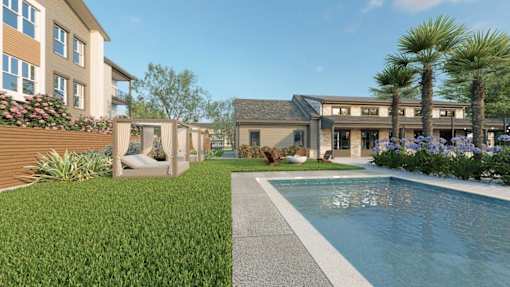 Pool With Cabana at The Liliana Apartment Homes, Pooler