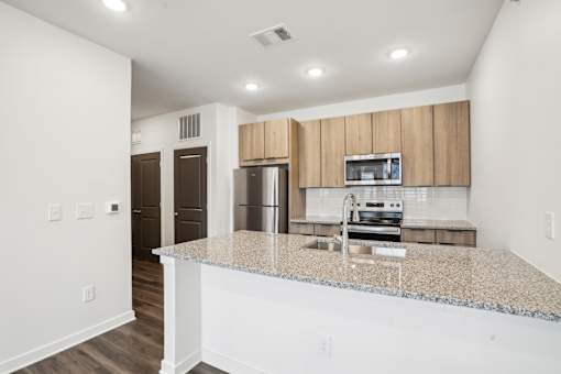 Granite Countertop at The Pullman Luxury Apartments, Atlanta, 30349