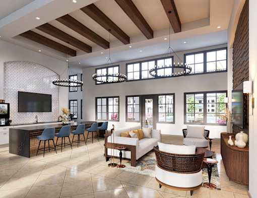 Community Clubhouse at Terrassa Luxury Apartments, Saint Augustine