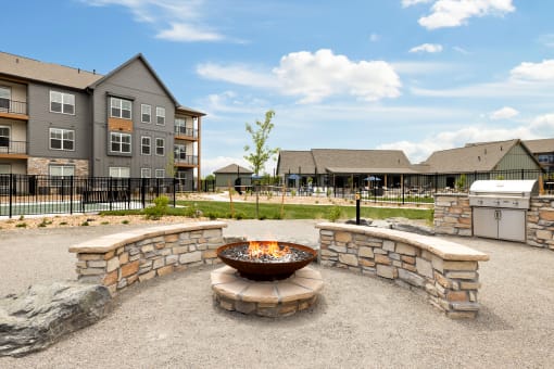 Fire pit at Notch66 in Longmont, CO 80504