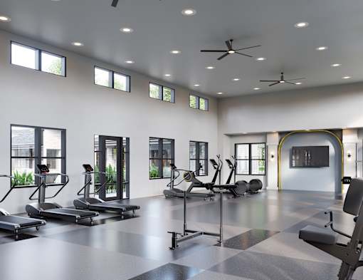Gym at The Liliana Apartment Homes, Pooler Georgia